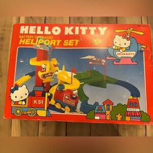 Rare Hello Kitty Sanrio Heliport 1984 Vtg -